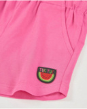 Girls’ knitted shorts with watermelon embroidery