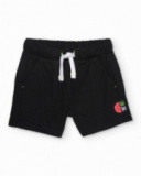 Boys’ knitted bermuda shorts with contrasting drawstring