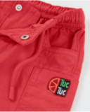 Boys’ woven bermuda shorts with cargo pockets