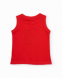 Boys’ knitted T-shirt with pineapple design