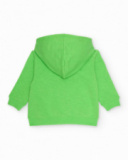 Boys’ knitted sweatshirt with kangaroo pocket