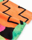 Girls’ knitted towel with fruit print