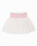 Girls’ woven skirt with decorative embroidery