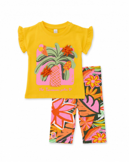 Girls’ knitted set with raised details