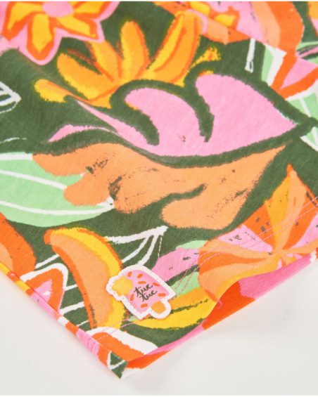 Girls’ knitted playsuit with gathered bodice