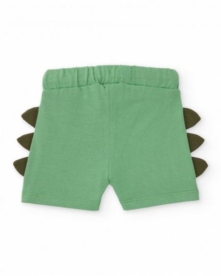 Boys’ knitted bermuda shorts with raised details