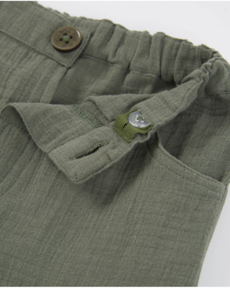 Boys’ woven trousers with cargo pockets
