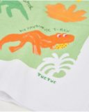 Boys’ knitted T-shirt with palm tree graphic