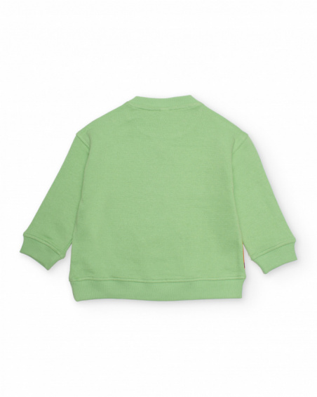 Boys’ knitted sweatshirt with raised appliqués
