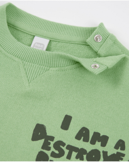 Boys’ knitted sweatshirt with raised appliqués