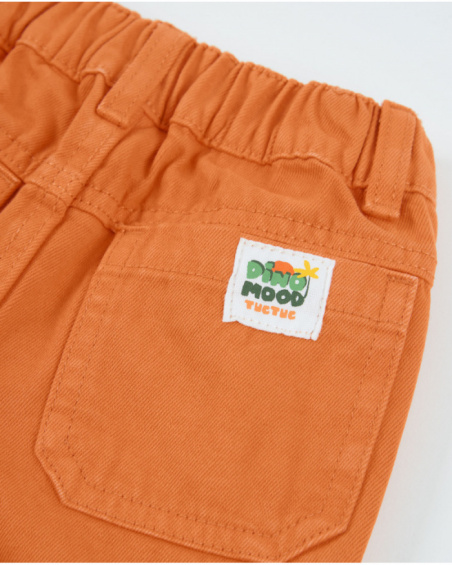 Boys’ woven bermuda shorts with elasticated waist