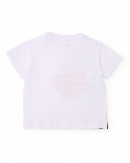 Boys’ knitted T-shirt with front appliqué