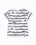 Boys’ knit T-shirt with shark print
