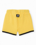 Boys’ knit bermuda shorts with contrast piping