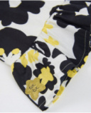 Girls’ woven top with a ruffled hem