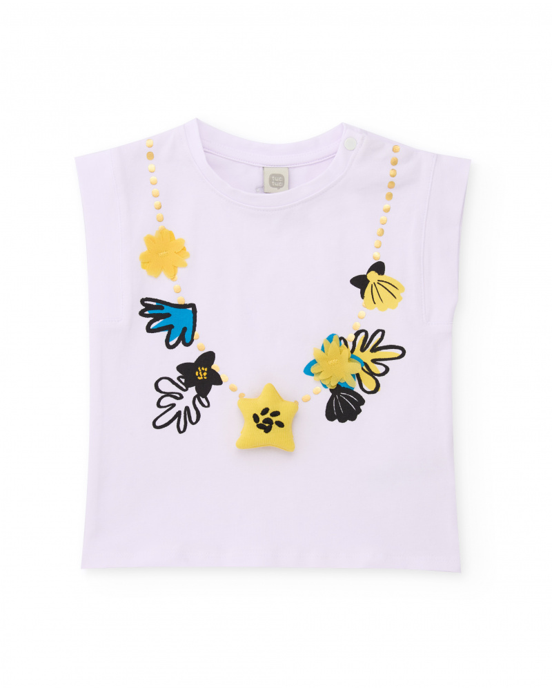 Girls’ sleeveless knit T-shirt
