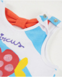 Girls’ knit T-shirt with a heart-shaped fish