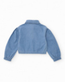 Girls’ woven shirt in lightweight denim