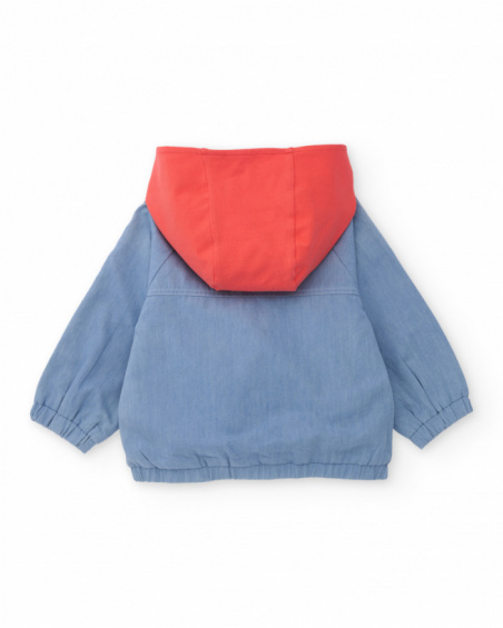 Boys’ woven jacket in soft denim