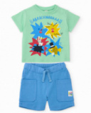 Boys’ knit set with front print
