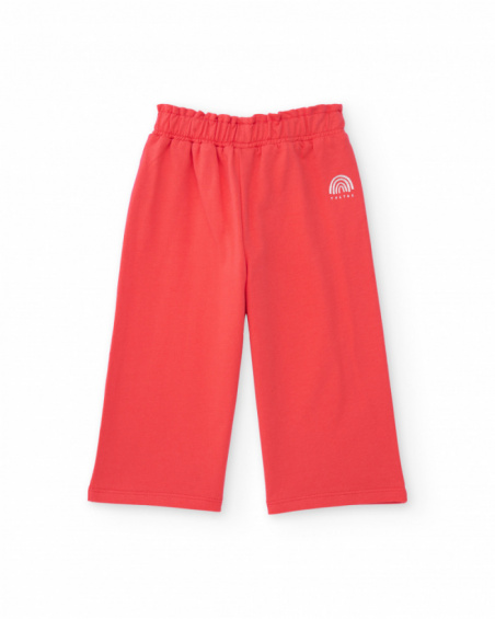 Girls knit culotte trousers