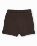 Boys knit bermuda shorts with a contrast drawstring