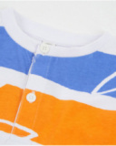 Boys knit T-shirt with horizontal stripes