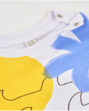 Boys knit T-shirt with an abstract print