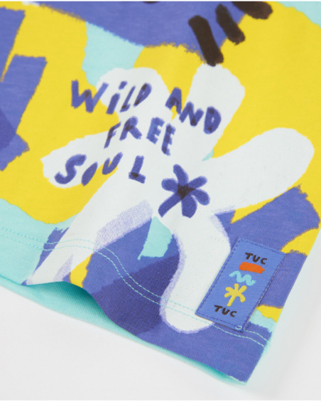 Boys’ knitted tank top with shoulder fastening