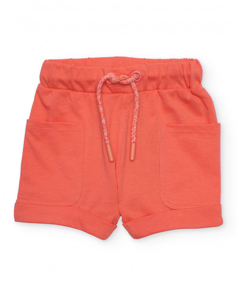 Boys’ knitted bermuda shorts with elasticated waist