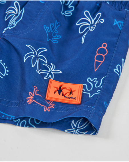 Boys’ swim shorts in lightweight woven fabric