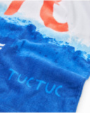 Boys’ knitted towel with crab print