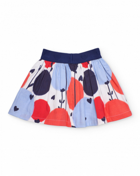 Girls’ woven skirt with elasticated waistband