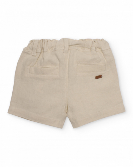 Boys’ Bermuda shorts in plain, lightweight fabric