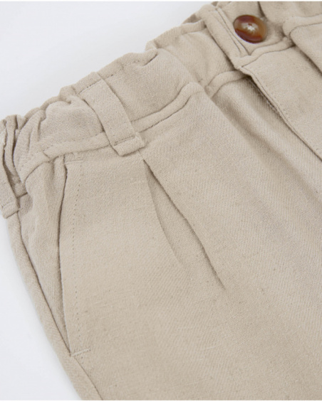 Boys’ Bermuda shorts in plain, lightweight fabric