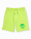 Boys knit bermuda shorts with an adjustable drawstring
