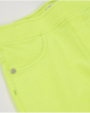 Girls knit shorts with stretchy fabric