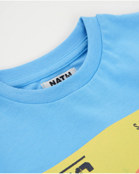 Boys knit T-shirt with a front graphic