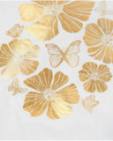 Girls’ knit T-shirt with gold print