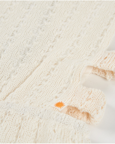 Girls’ knit jumpsuit with side cut-outs