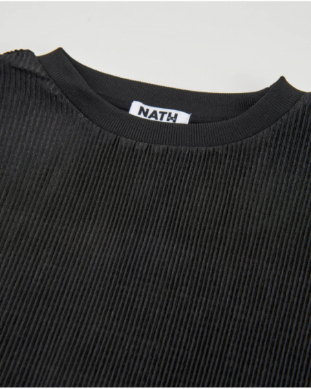 Girls’ ribbed knit T-shirt