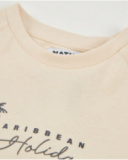 Boys’ knit T-shirt with Caribbean print