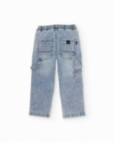 Boys’ trousers in woven fabric and denim