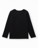 Boys’ knit T-shirt with embellished lettering