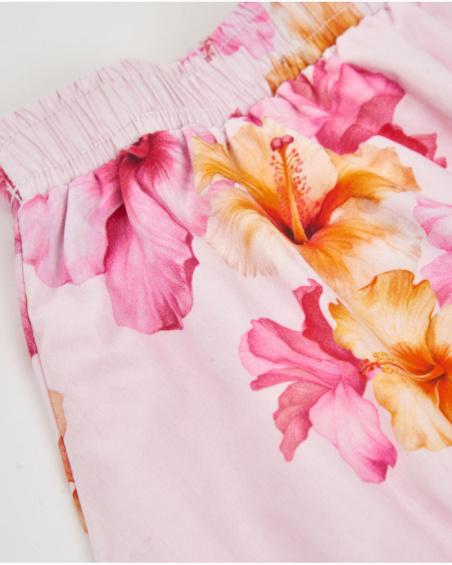 Girls’ woven skirt with balloon effect