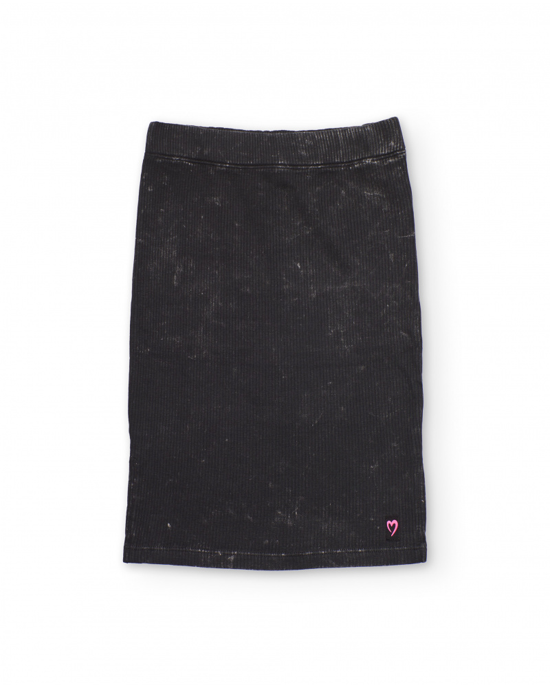 Girls’ ribbed knit skirt