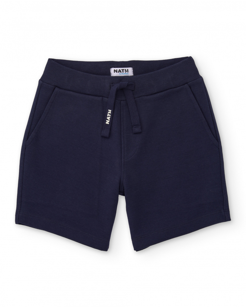 Boys’ knit bermuda shorts in soft fabric