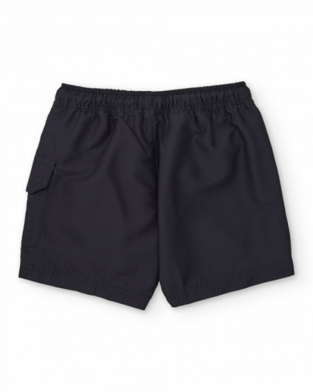 Boys’ woven swim shorts with side print