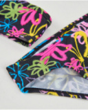 Girls’ knit bikini in graffiti style