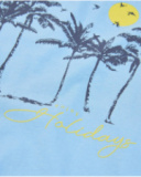 Boys’ knit T-shirt with palm trees front design